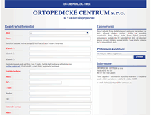Tablet Screenshot of firmy.ortopedicke-centrum.cz